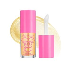 NEW Too Faced  Kissing Jelly Non-Sticky Lip Oil Gloss Pina Colada
